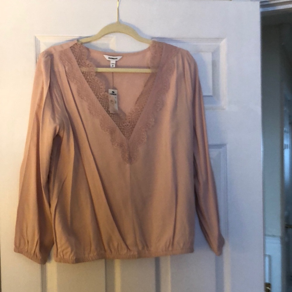 Woman’s lace v neck top